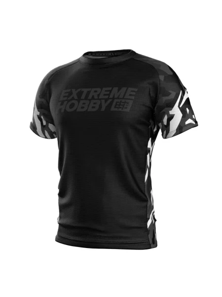 Koszulka Techniczna Sportowa EXTREME HOBBY BLACK PANTHER biała