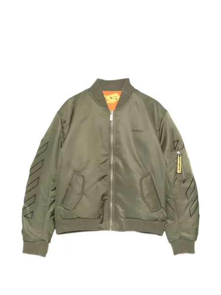 Kurtka bomber dziecięcy Off-white biały