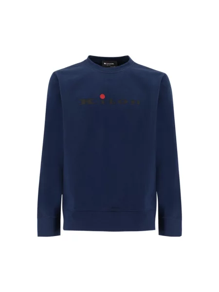 Bluza Kiton z nadrukiem niebieska
