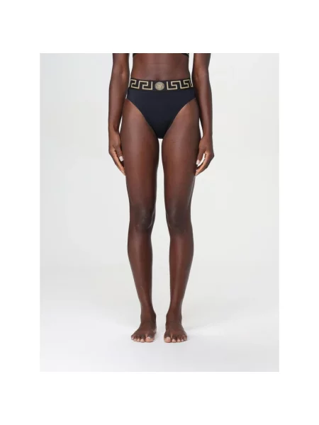 Bikini Versace z wysoką talią czarne