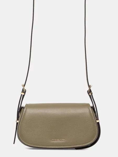 Кожена чанта MICHAEL Michael Kors зелено