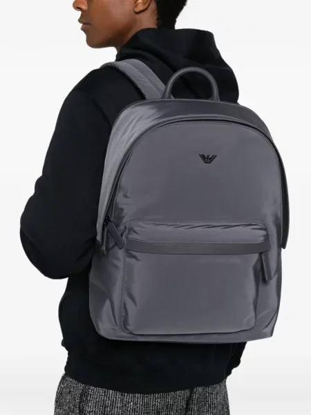 Rucsac Emporio Armani cu autograf gri