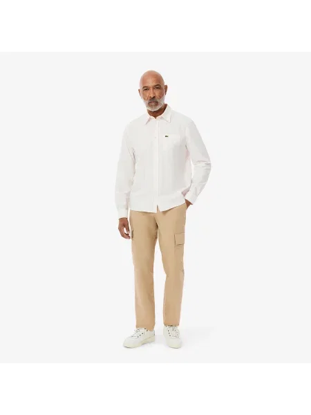 Lacoste Lekkie Spodnie Cargo Regular Fit beżowy