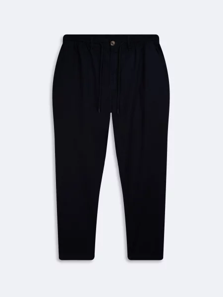 Повсякденні штани LTB Jeans темно-синій льон/бавовна сині