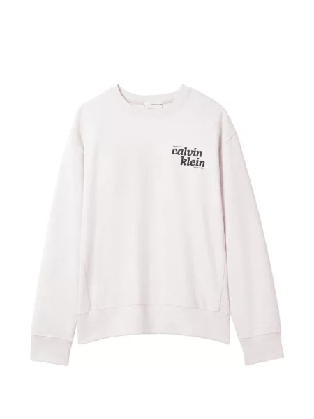 Pulover Calvin Klein cu imagine cu decolteu rotund