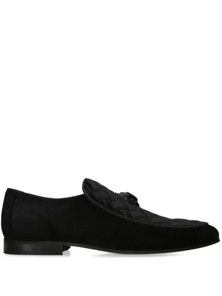 Pantofi loafer Kurt Geiger London de catifea negru