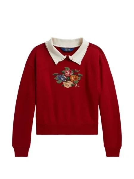 Gyerek melegítő felső Polo Ralph Lauren piros
