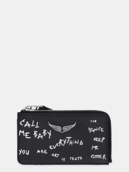 ZADIG&VOLTAIRE portofel de piele negru