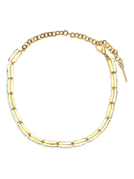 Colier Alessandra Rich de cristal auriu