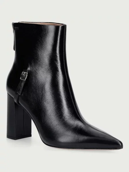 BOSS botine pentru femei din piele Miah negru