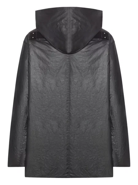 Geacă Rick Owens cu glugă negru