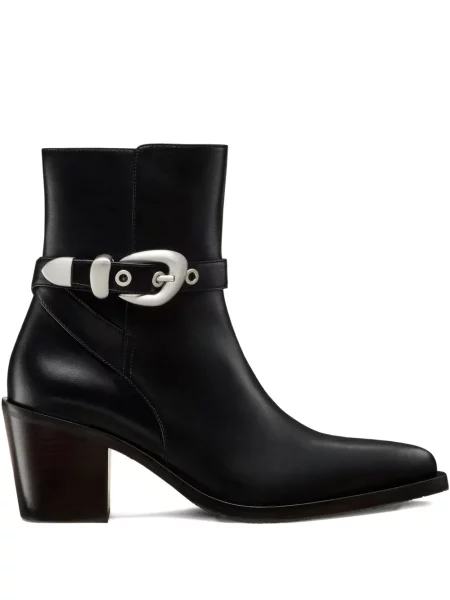 Botine Stuart Weitzman cu cataramă negru