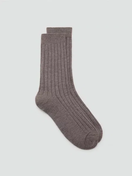 MANGO Шкарпетки Поліестер/акрил коричневий