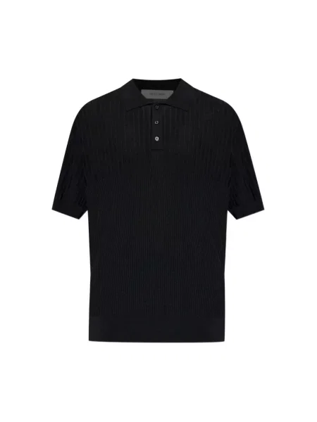 Koszulka polo Golden Goose czarna