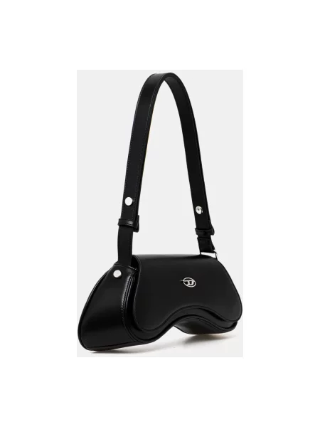 Torebka crossbody Diesel skórzana czarna