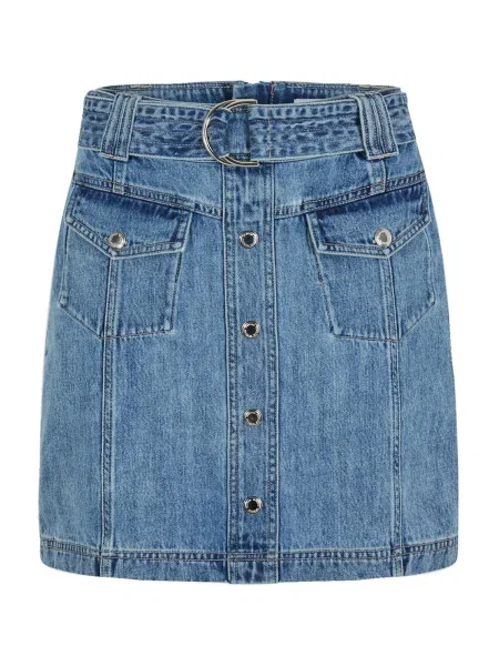 Morgan farmer szoknya mini ceruza fazonú JOLAM kék