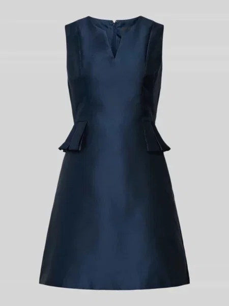 Sukienka mini z ozdobnym obszyciem Adrianna Papell