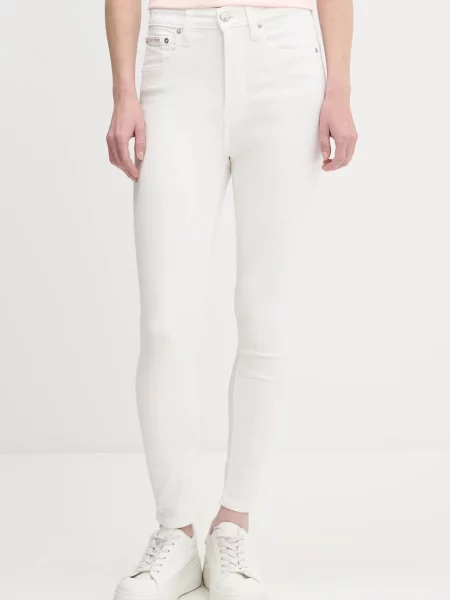 Дънки Calvin Klein Jeans бяло