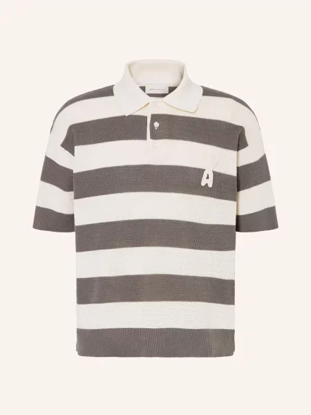 Ami Paris Sweter Polo grau