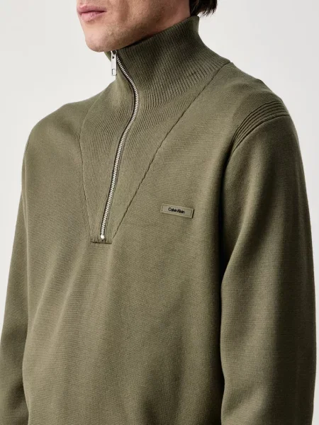 Calvin Klein pulóver férfi viszkózzal zöld