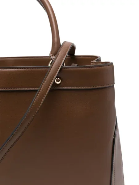 Geantă shopper Twinset cu imagine maro