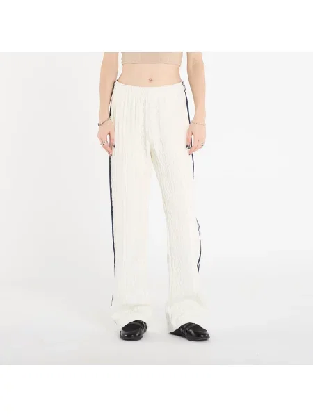Pantaloni de trening adidas Knit Classic Track Trousers Off White M alb