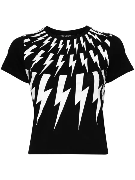 Tricou Neil Barrett cu imagine negru