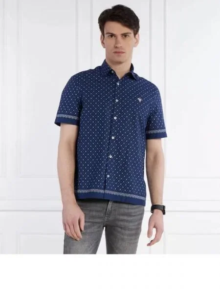 GUESS Cămașă SS BOXI | Oversize fit