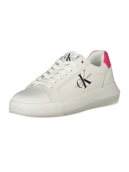 Sneakersy Calvin Klein skórzane białe