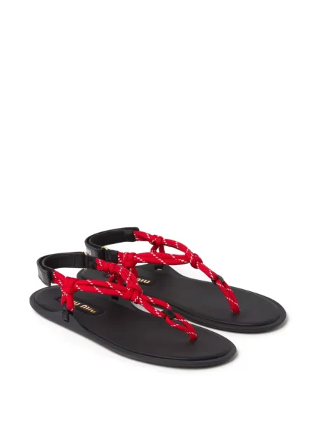 Sandale Miu Miu din piele roșu