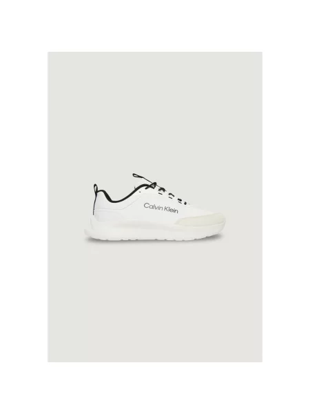 Pánske topánky Calvin Klein Light Eva Runn Essential Laceup Suede bright white/black biela