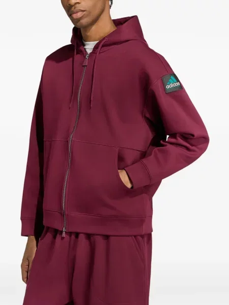 Hanorac Adidas cu autograf cu dungi alergare galben