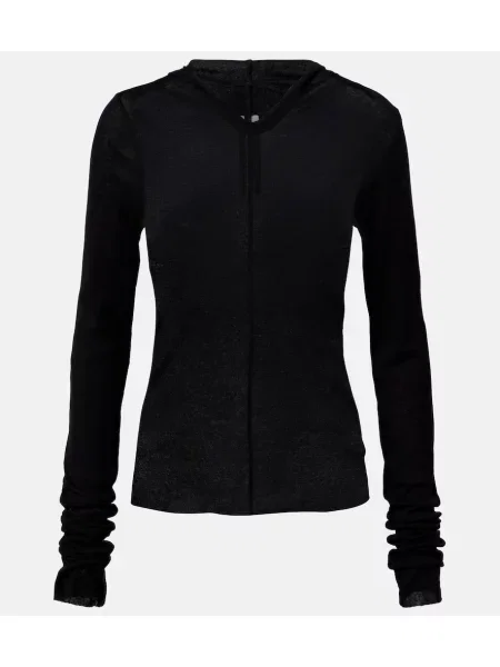 Top Rick Owens din jerseu negru