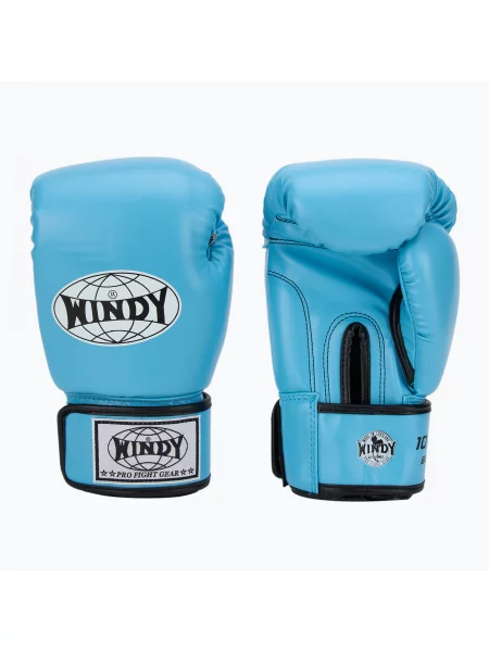 Rękawice bokserskie WINDY Classic Synthetic Leather sky blue niebieskie