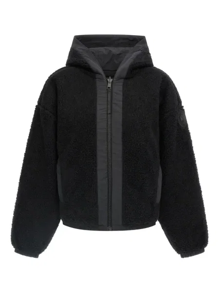Geacă cu puf Canada Goose cu glugă negru