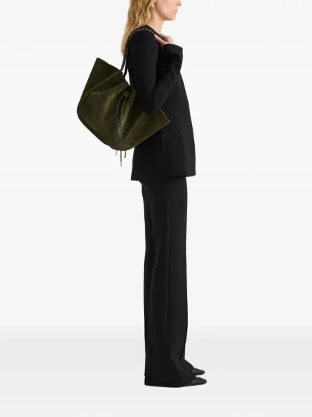 Шопинг чанта Proenza Schouler с волани зелено