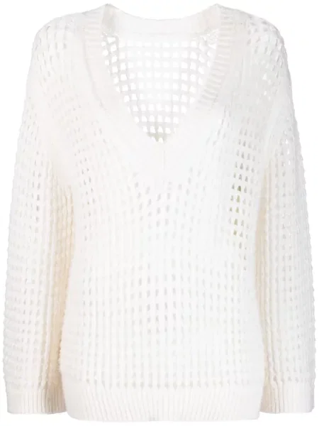 Hanorac Dorothee Schumacher tricotate alb