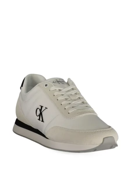 Sneakerși Calvin Klein cu imagine alb