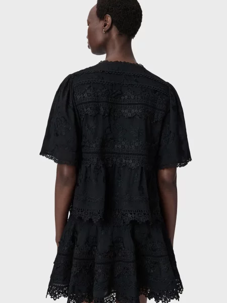 Блуза Allsaints чорна