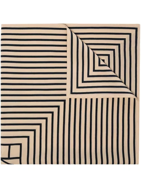 Fular Toteme de mătase cu imagine cu imprimeu geometric