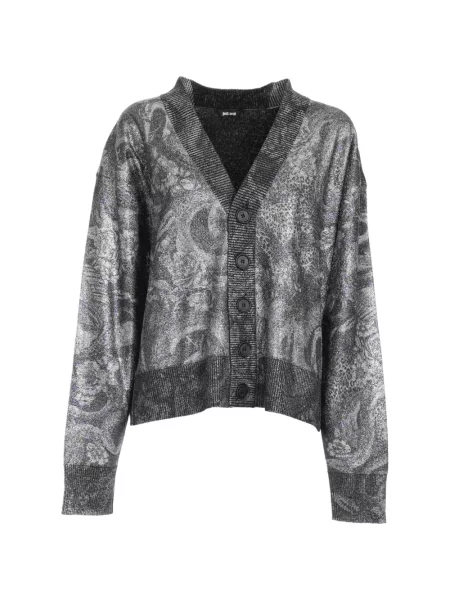 Cardigan Just Cavalli cu model floral gri