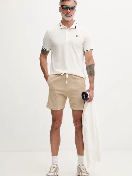 Tricou polo Fila bej