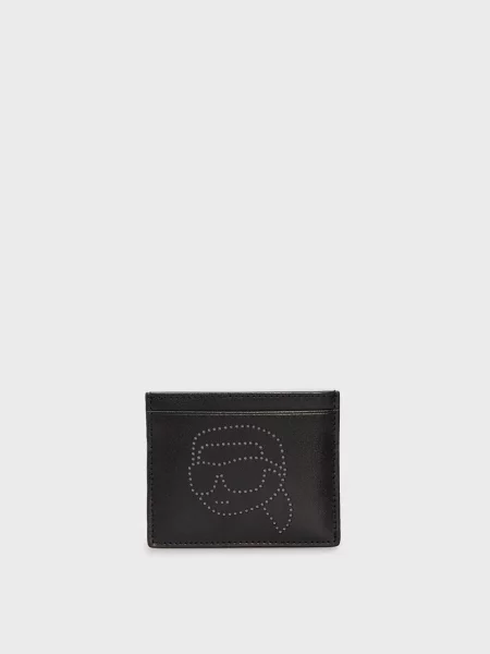 Кожаный кошелек Karl Lagerfeld черный