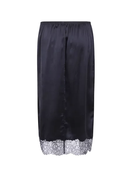 Fustă midi Semicouture din dantelă negru