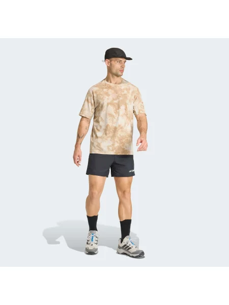 Adidas Terrex Funkční Tričko světle hnědá / velbloudí béžové
