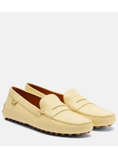 Pantofi loafer Tod's din piele galben