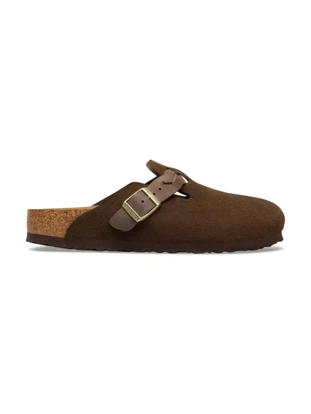 Natikači iz semiša Birkenstock Boston rjava