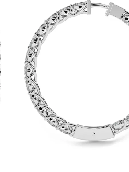 Cercei Diamond Essentials alb