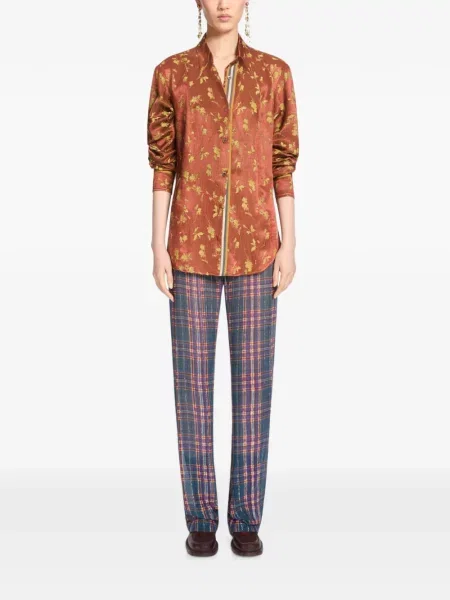 Cămașă Dries Van Noten din jacard portocaliu