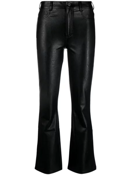 Pantaloni Paige din piele negru